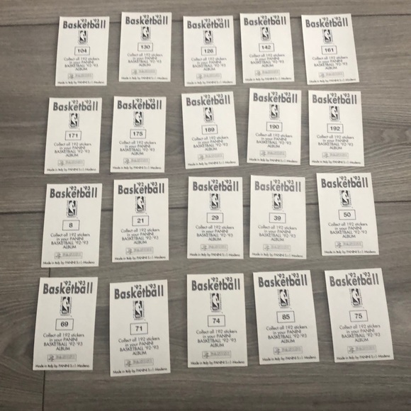 34 ‘92-‘93 panini basketball sticker cards - Picture 6 of 8